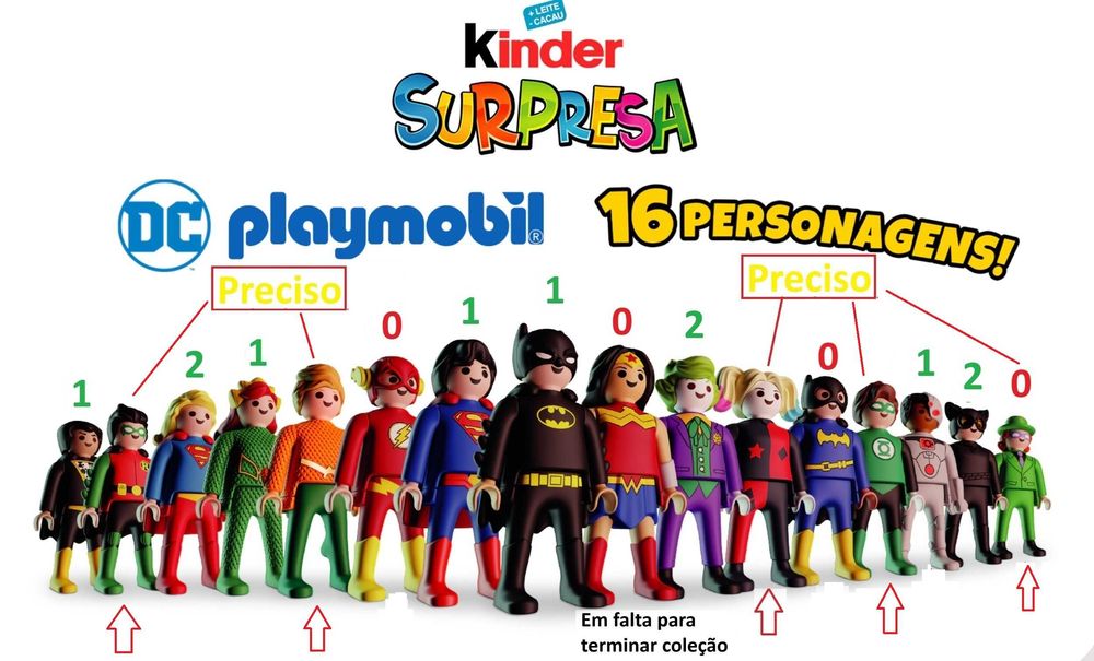 Ovo Kinder Playmobil DC