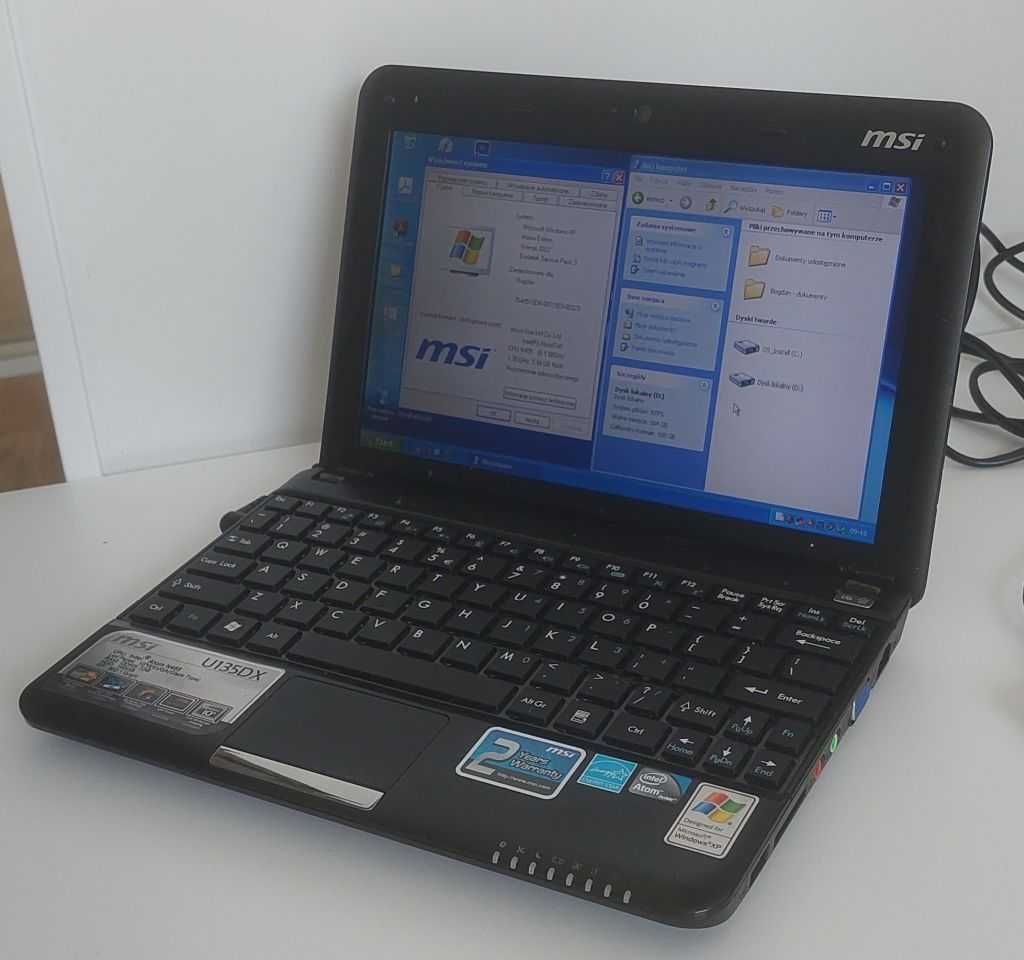 Laptop MSI U135DX, 1GB RAM, 1.7GHz, 160GB HDD, 10"