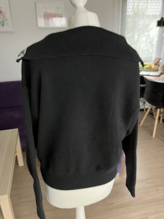 DKNY Sweter bluza z zamkiem L