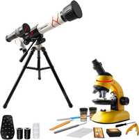 Zabawka Zestaw naukowy dla dzieci  teleskop + mikroskop + statyw