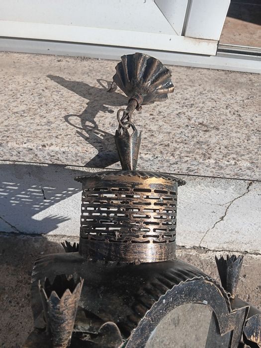 Conjunto de Candeeiros de Ferro Vintage