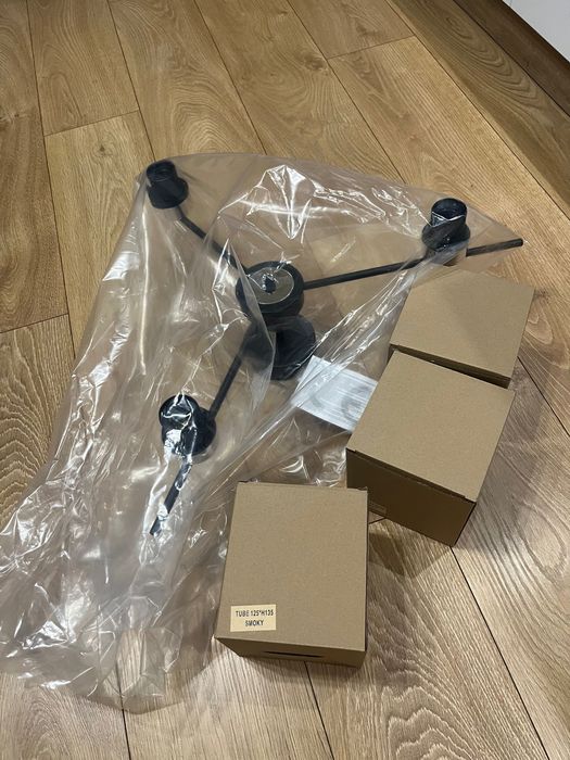 Luna lampa sufitowa 3xE27 czarna/grafitowy K-5526