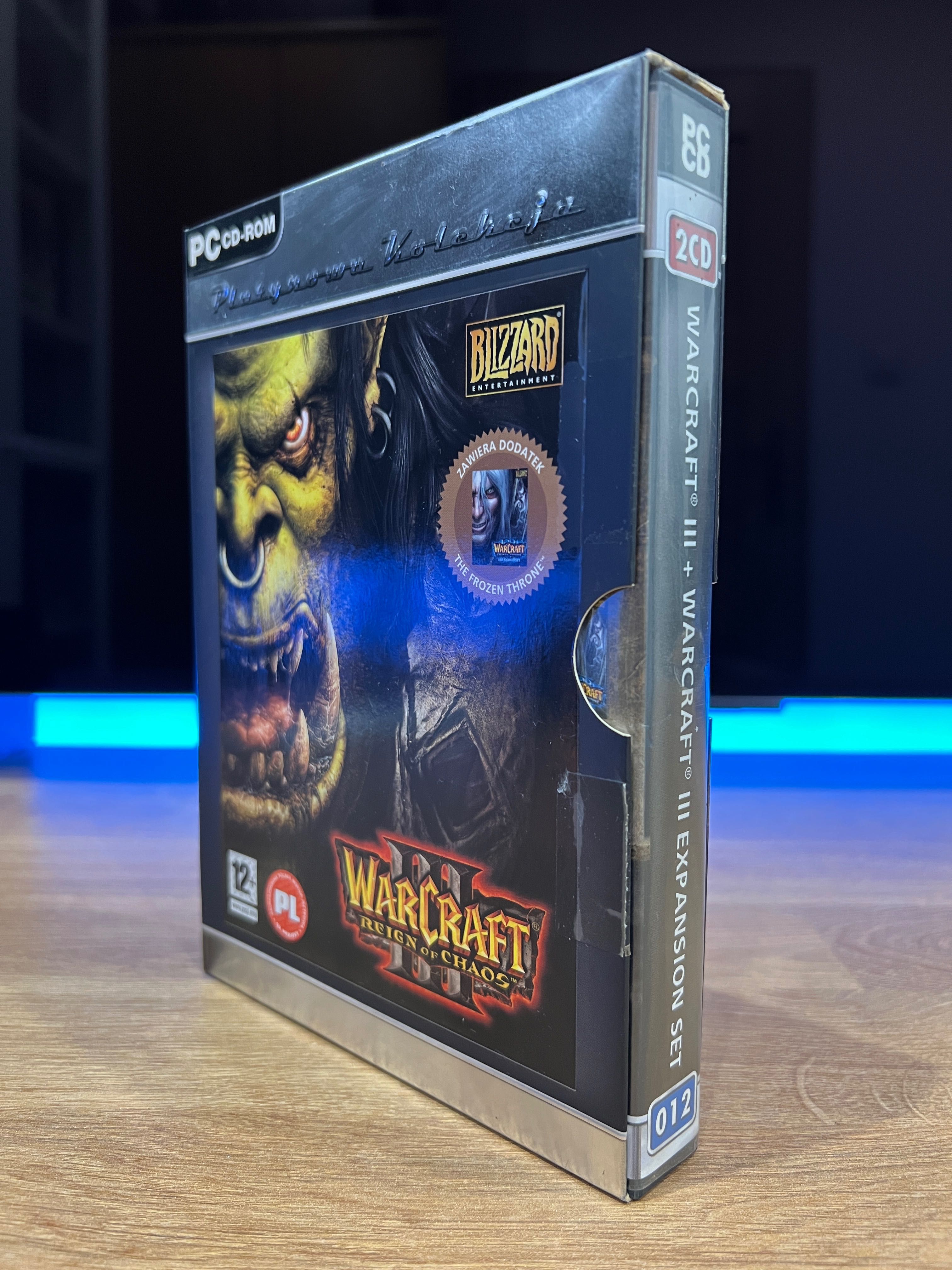 Warcraft III 3 (PC PL 2002) slipcase box wydanie Platynowa Kolekcja