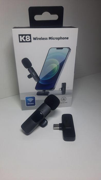 Мікрофон бездротовий к8 петличний type-c