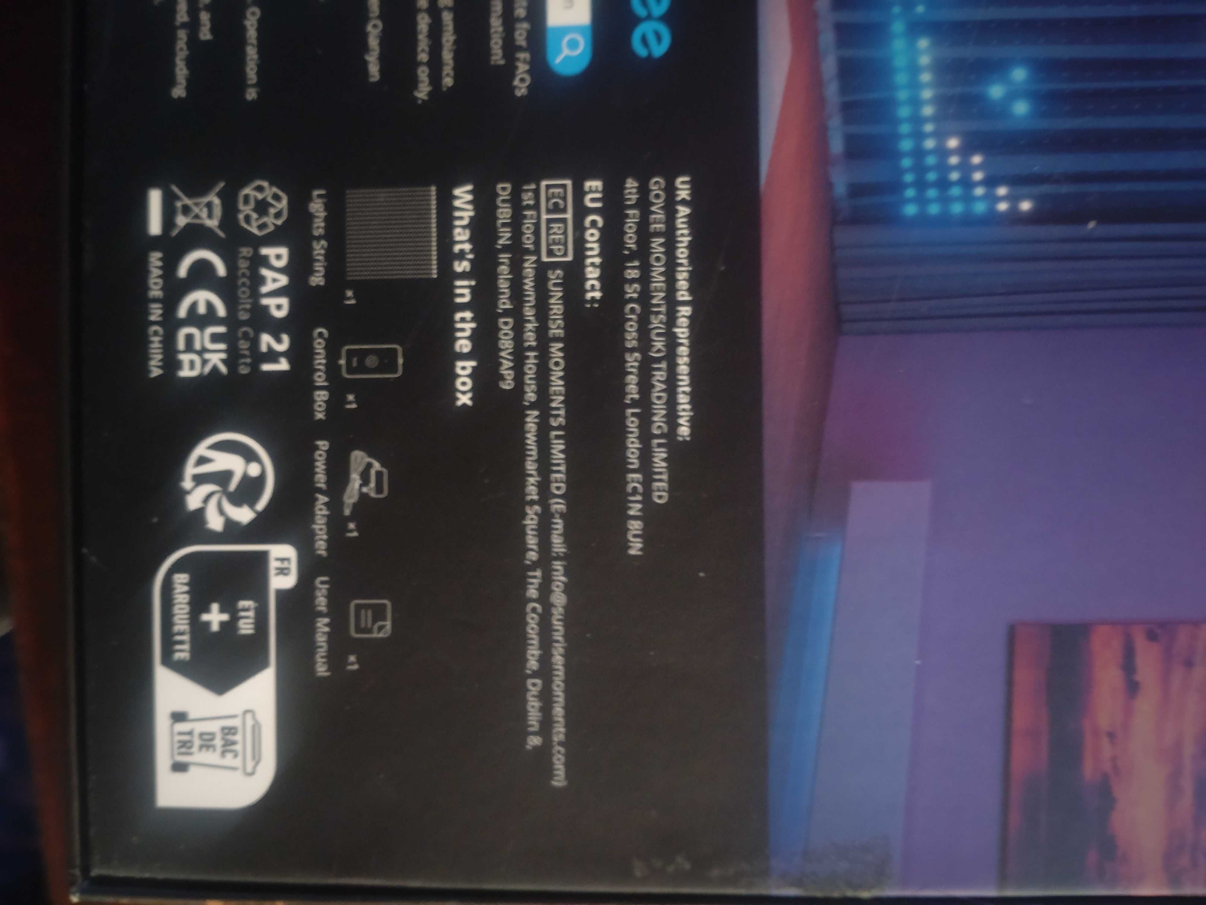 2x Govee Kurtyna Świetlna + statyw w pokrowcu - Curtain Lights H7051