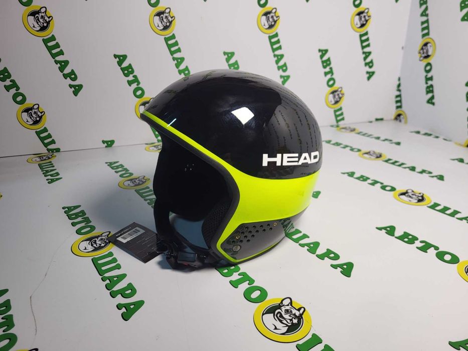 Лижний шолом HEAD Stivot Race Carbon, чорний/лаймовий, XXL 61-62 см