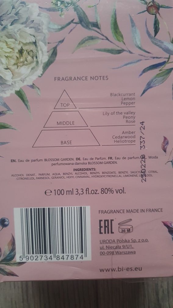 Woda perfumowana z serii Blossom