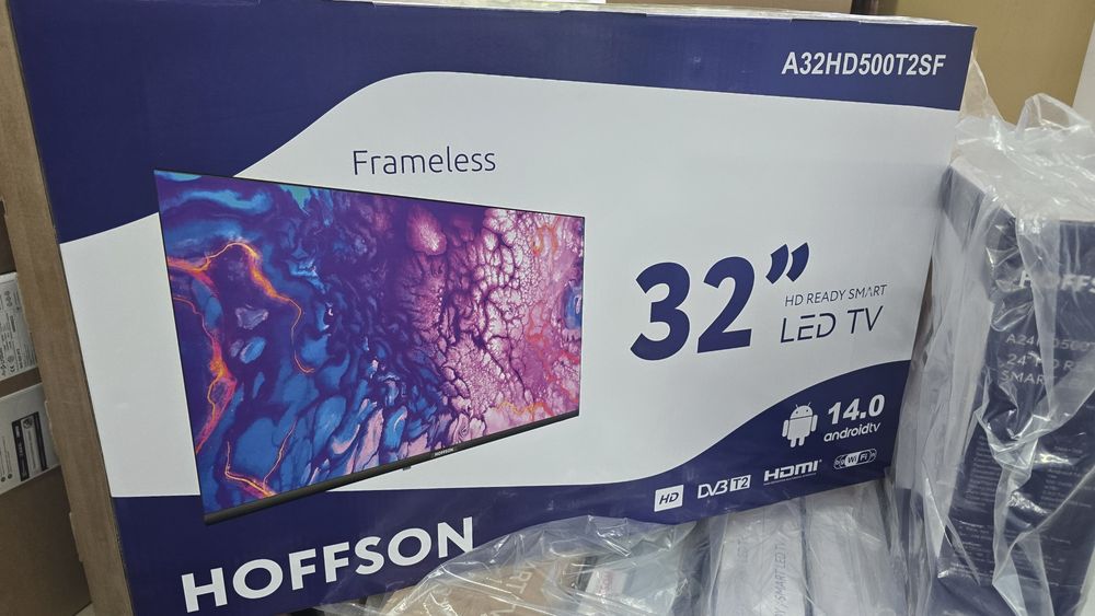 Телевізор смарт тв 32" Hoffson A32HD500T2SF