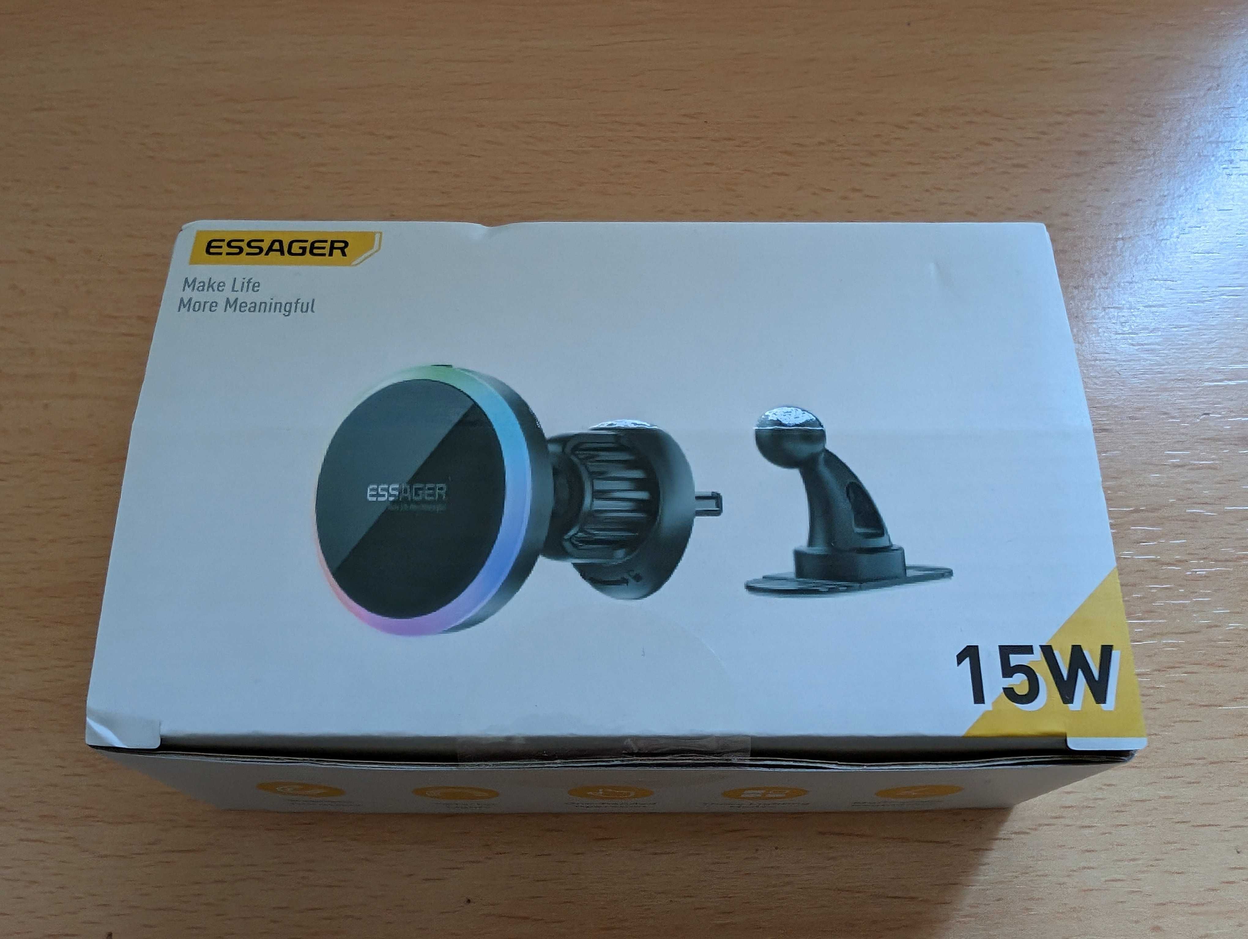 ESSAGER 15W RGB Magnetic Wireless Carregador NOVO!