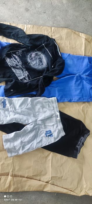 używane ubrania ciuchy spodnie bluzka dla chłopca rozm 140