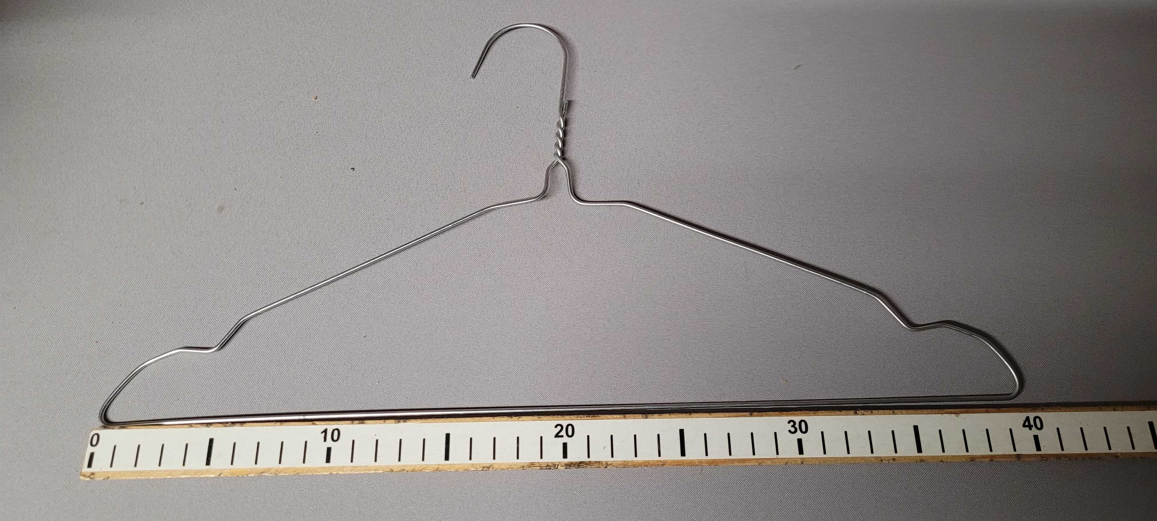 Metalowe druciane wieszaki na ubrania 50 sztuk