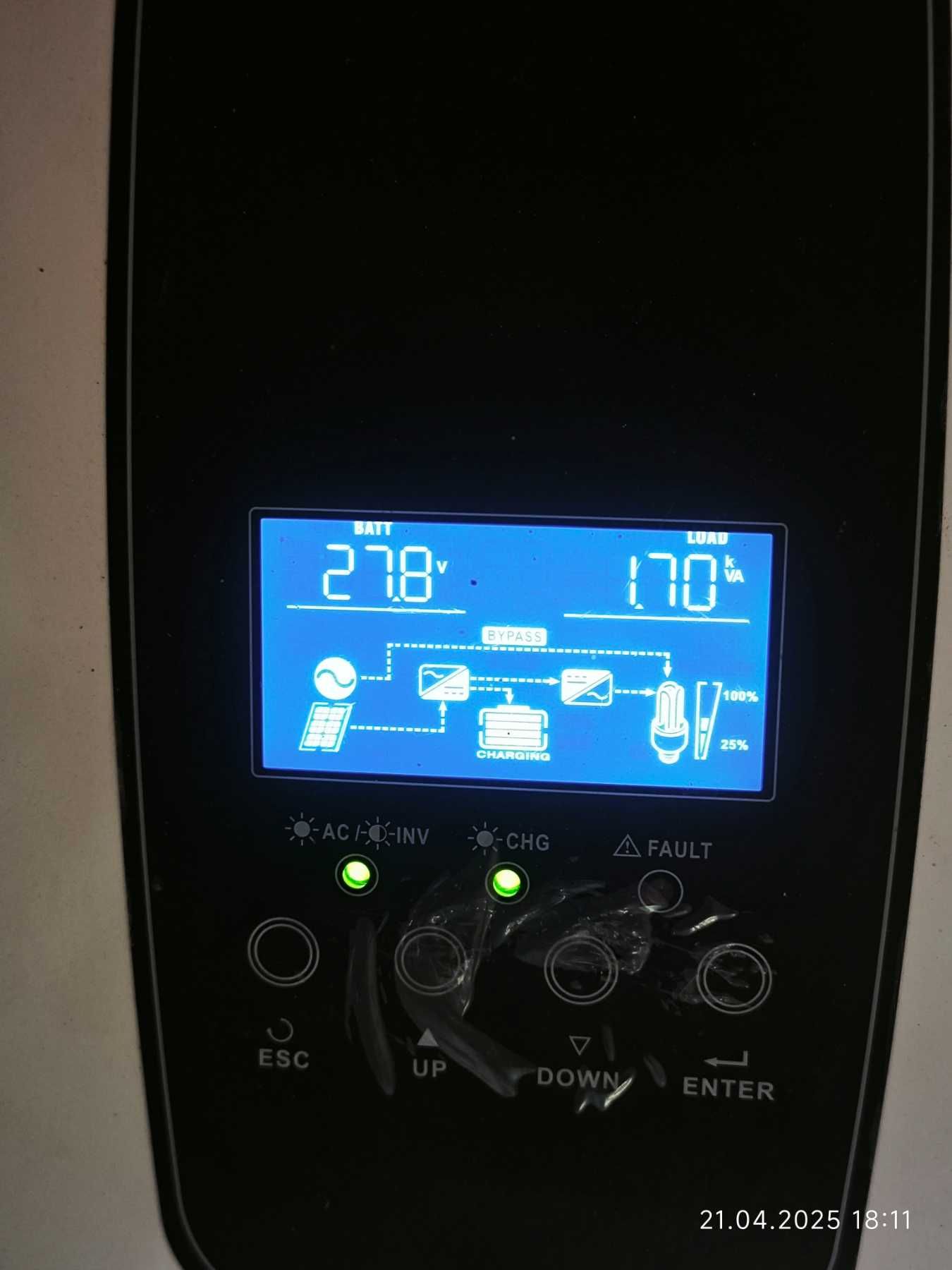 Солнечный инвертор 24v EASUN POWER 4.2kW ISolar SMH-II-4.2KW 
+ Wi-Fi