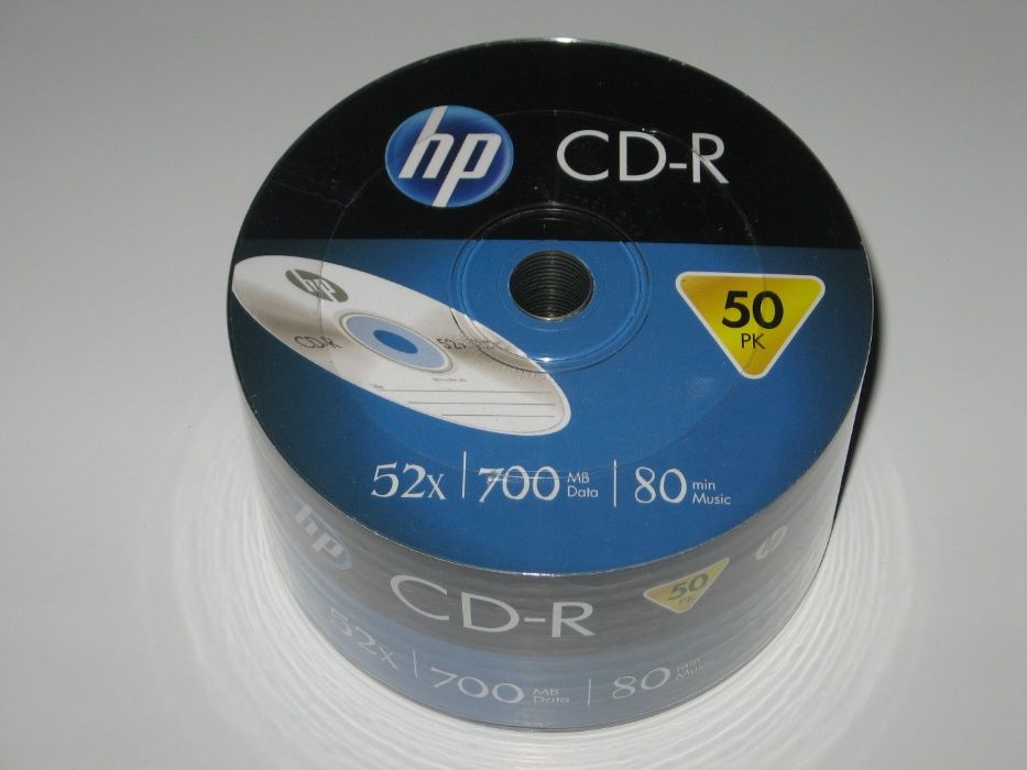 HP( Hewlett-Packard) 50 дисков CD-R 700 MB / 80 min / 52x