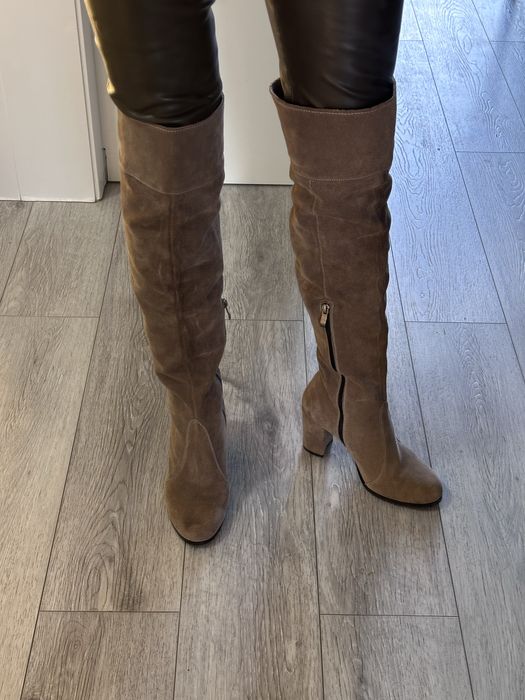 Ботфорди мокко, розмір 38 (24,5 см), стан як нові