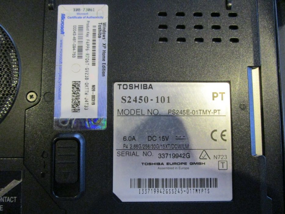 Toshiba Sattelite (para peças)