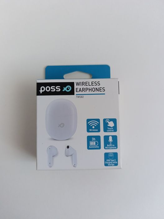 Słuchawki Poss bezprzewodowe Bluetooth