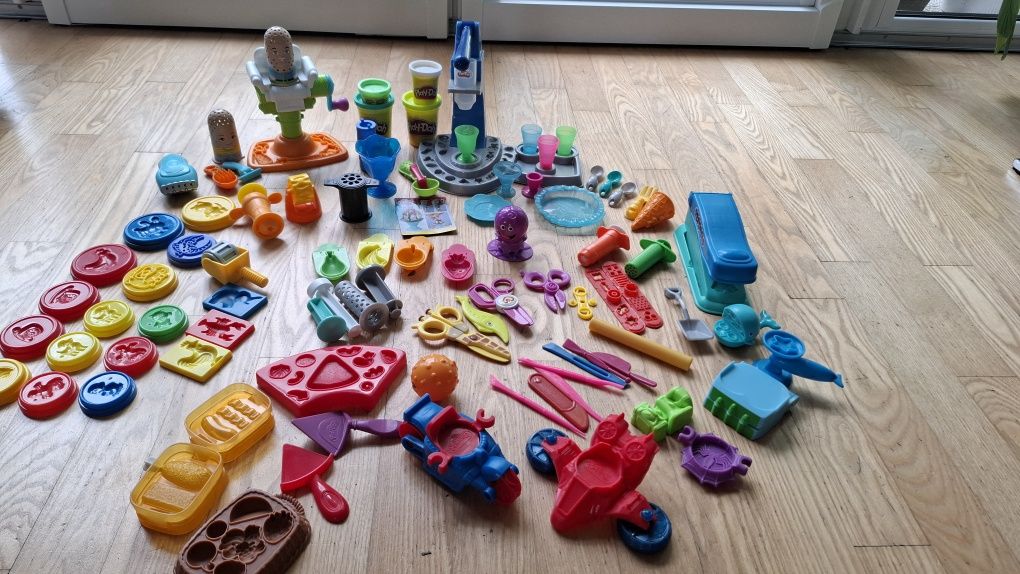 Ciastolina zestaw fryzjer, lodziarnia i inne play-doh