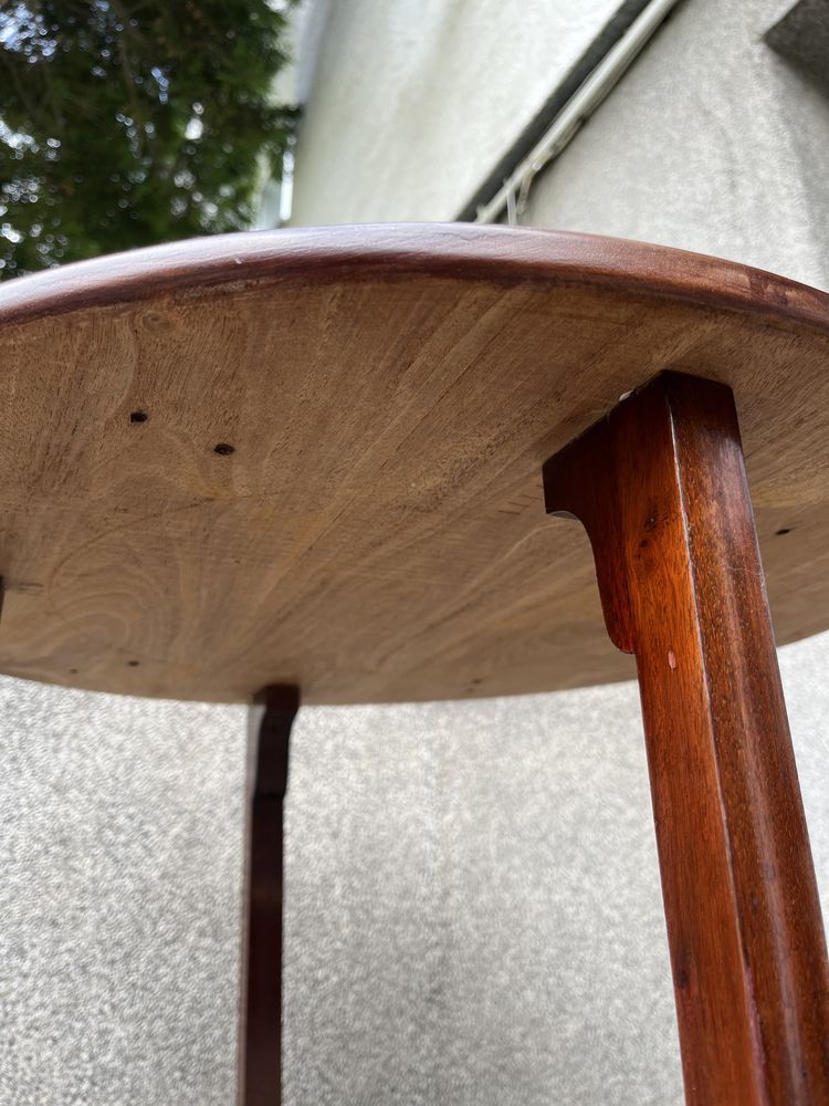 stolik pomocniczy konsolka drewno skandynawski vintage