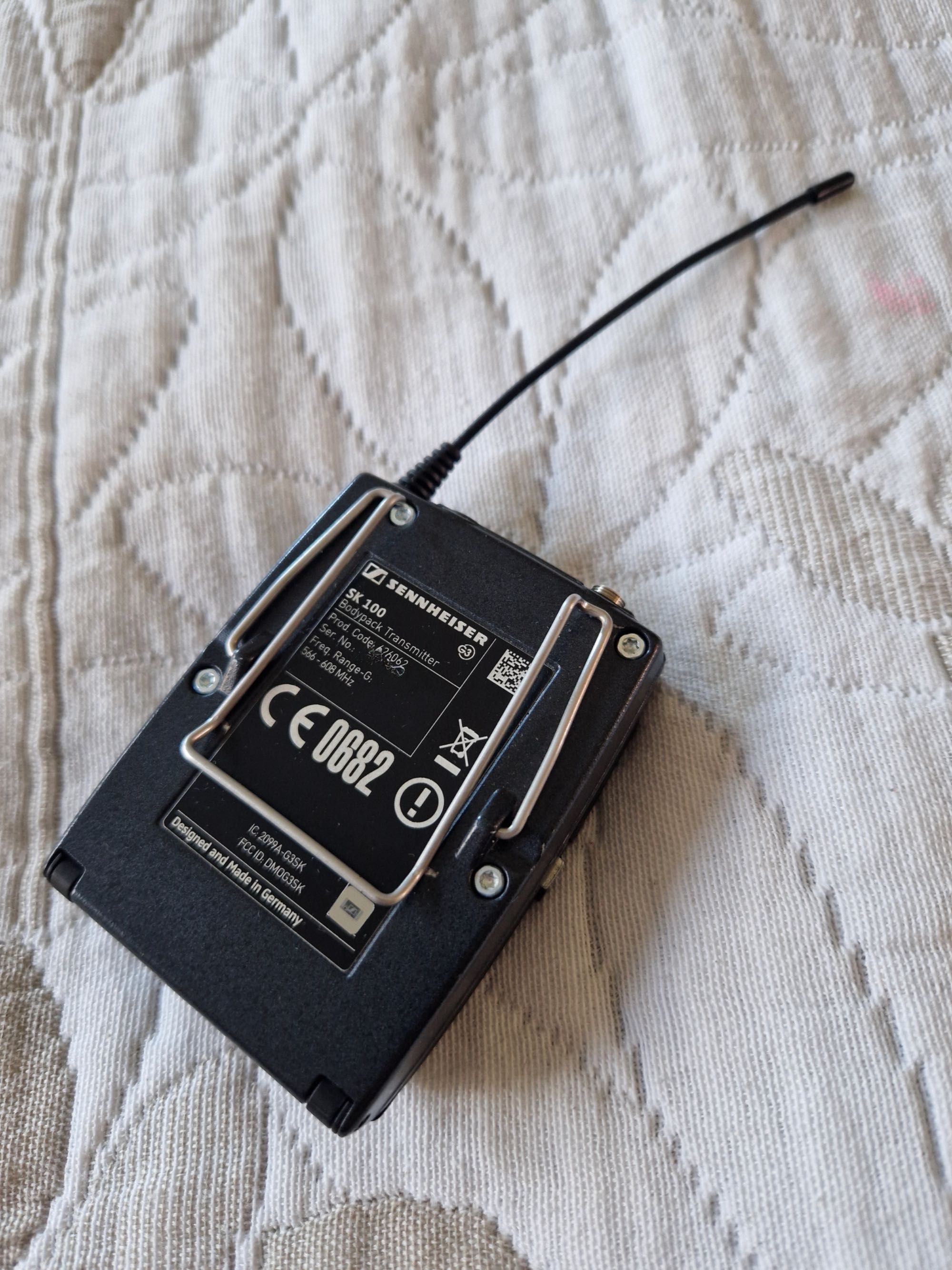 Nadajnik Sennheiser SK100 G3 G-Band: 566-608 MHz (1 / 4 szt.)