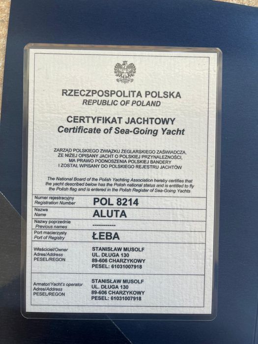 Sprzedam Jacht Żaglowy Fortuna 23