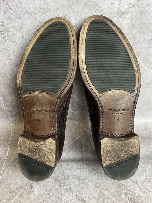 Dolce gabbana туфли мужские екзотическая кожа 42