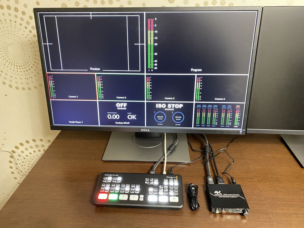 Видеомикшер Blackmagic ATEM Mini Pro ISO + HDMI аудиодекодер