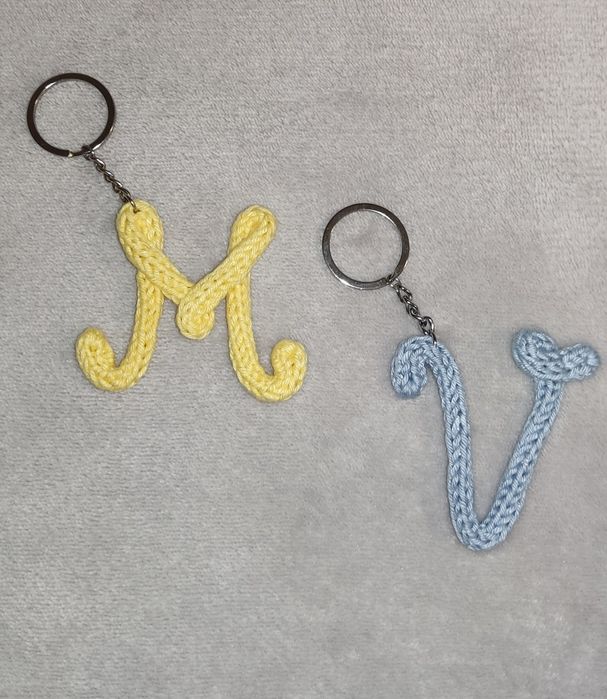 Porta-chaves em tricotin