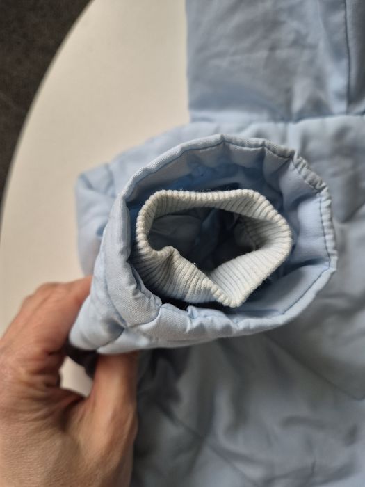 Błękitna niebieska kurtka niemowlęca zimowa 0-3 miesiące Cherokee używ