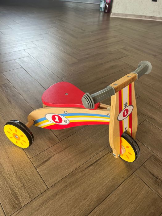 Rowerek drewniany trzykołowy dla dzieci LIDL