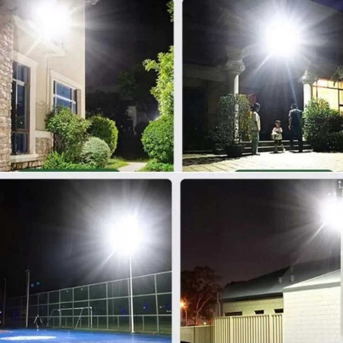 DUŻA Lampa solarna uliczna 500 LED 1200w MOCNA Halogen Zewnętrzna SOLA