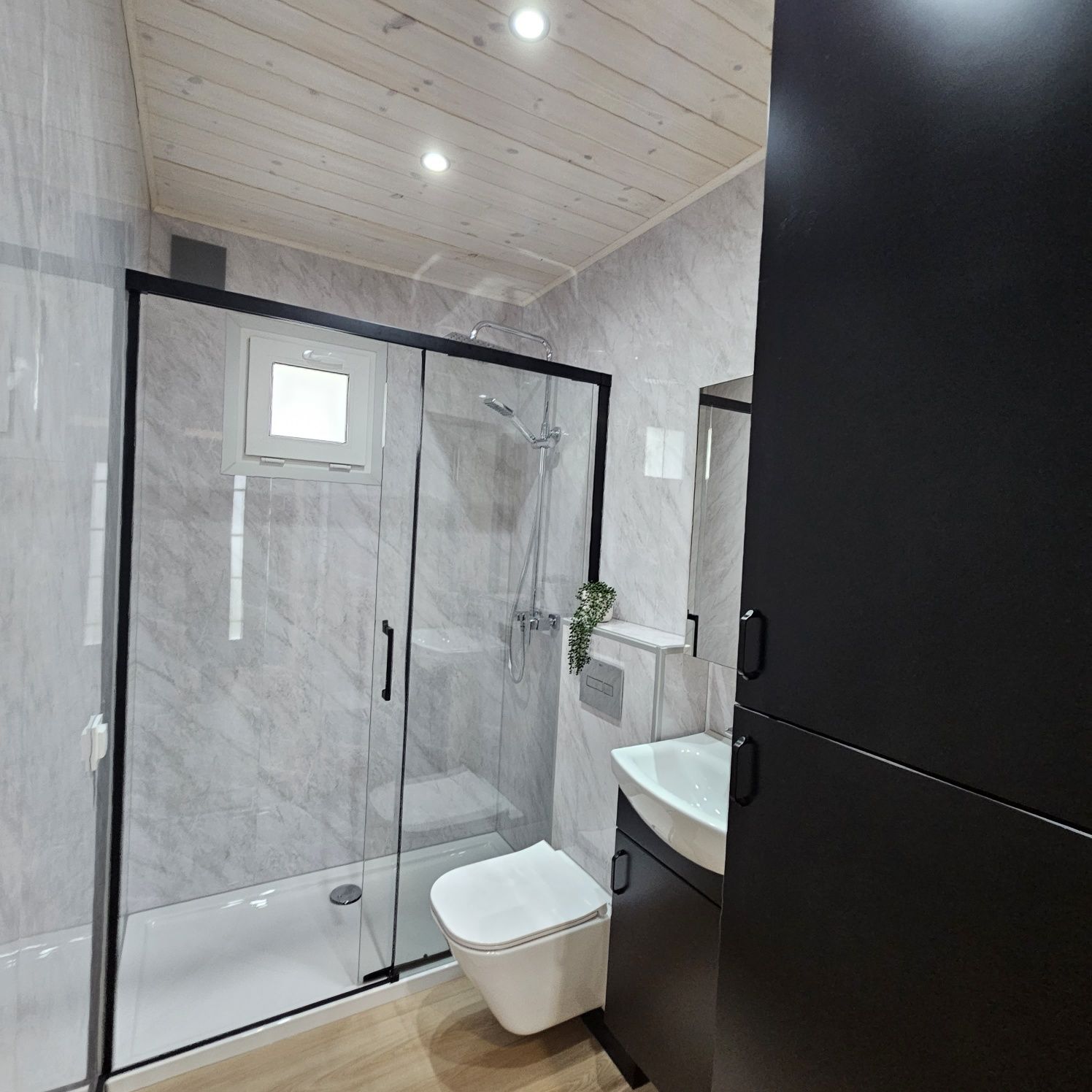 Dom 48m² mobilny na kołach Nowy Wyposażony drewniany  modułowy