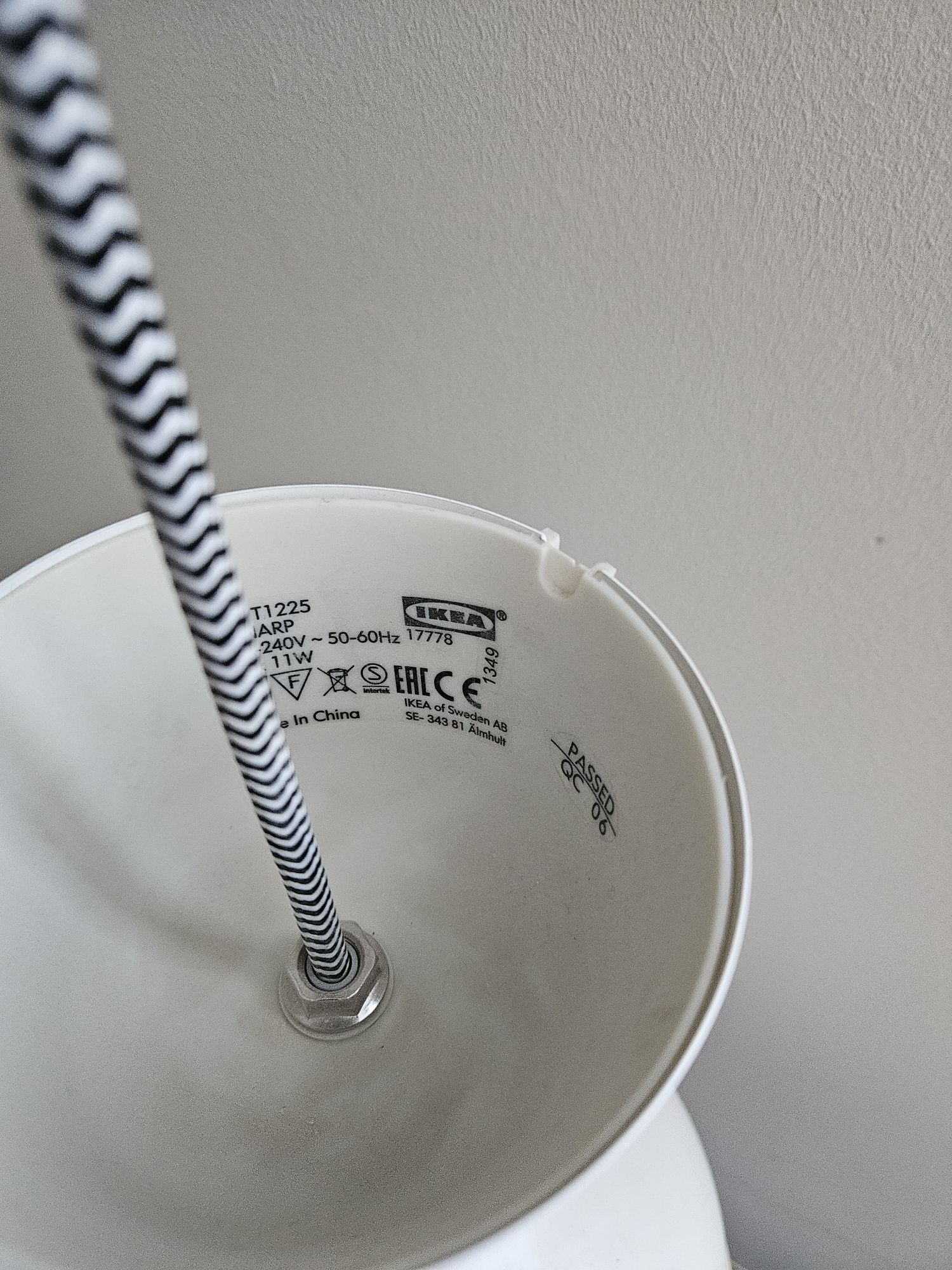 Lampa wisząca Ikea biała
