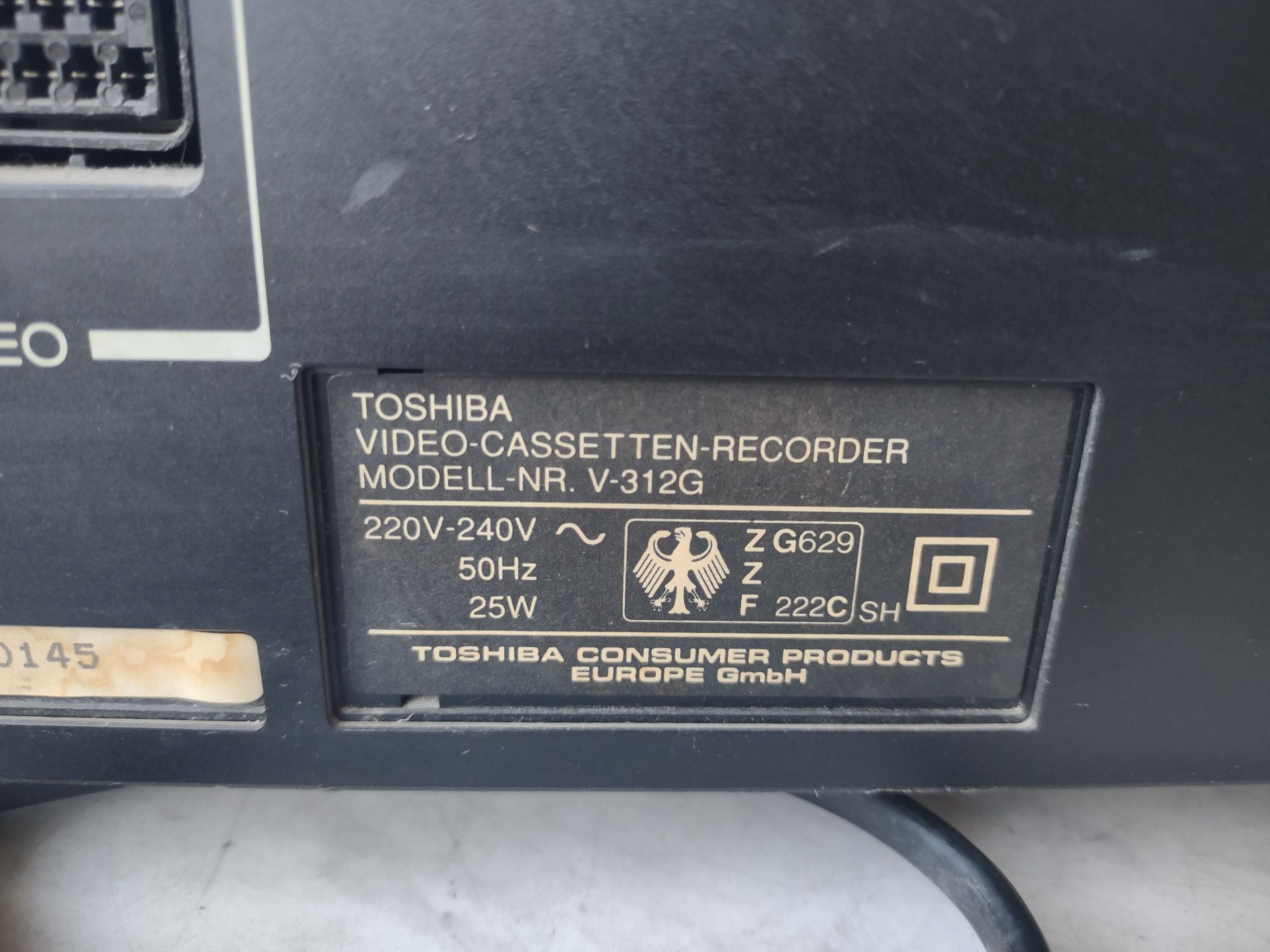Odtwarzacz VHS Toshiba video