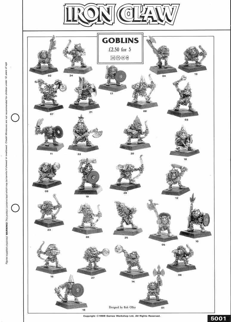 Warhammer Fantasy Battle: Iron Claw Goblin 21, oldhammer