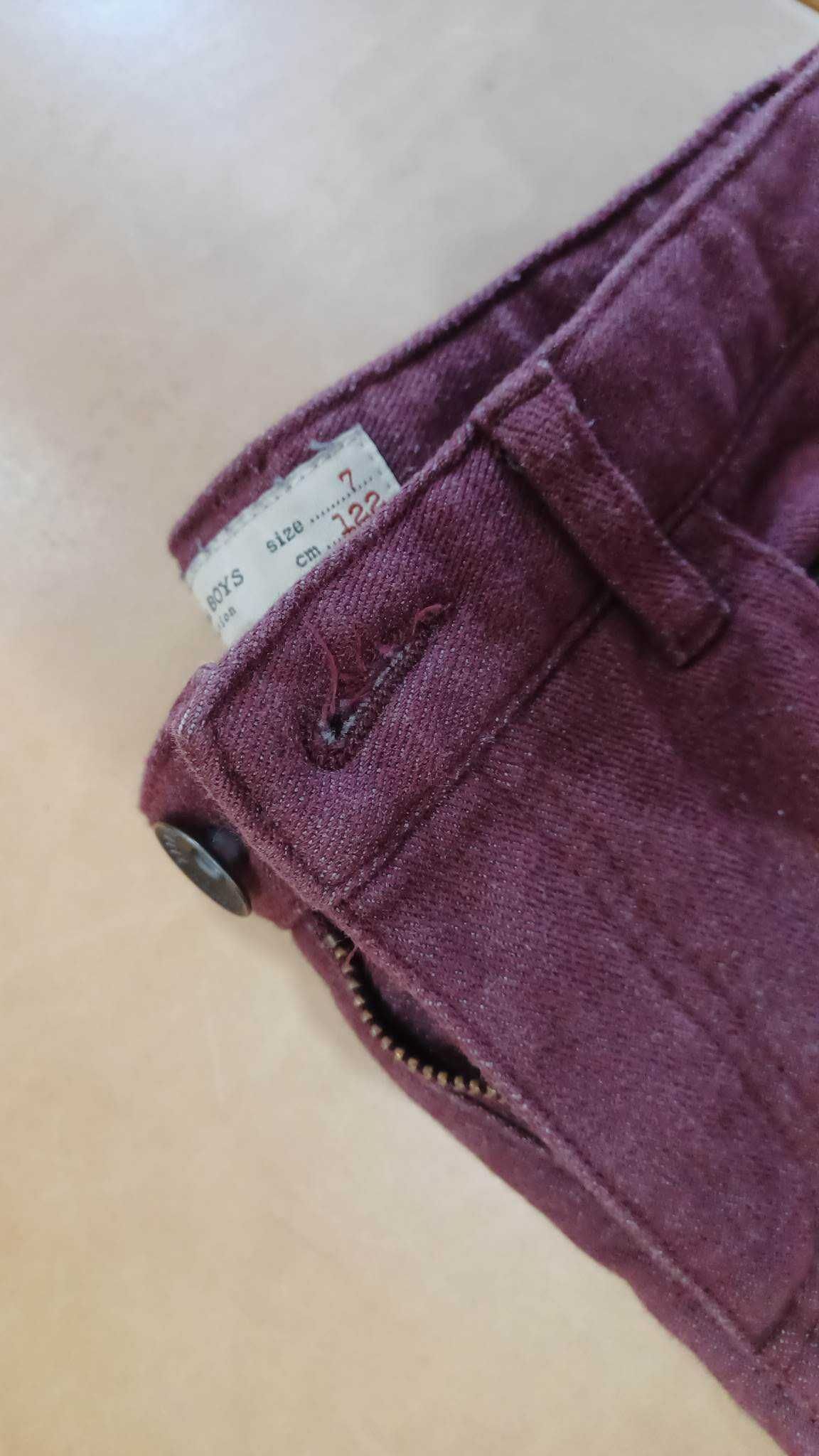 Calça cardada 7 anos  Zara cor de vinho