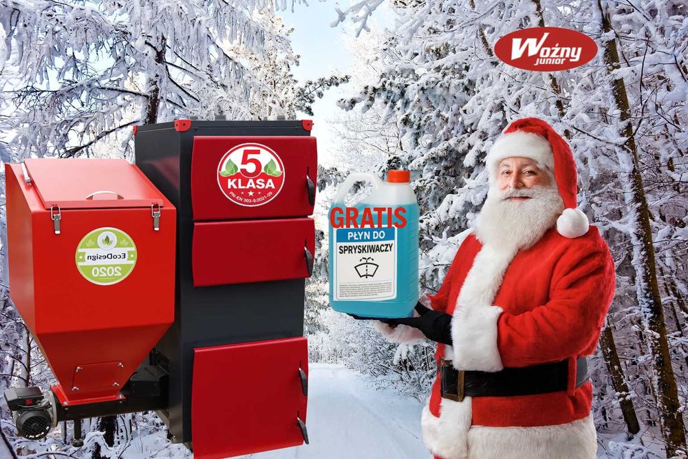 Kocioł ekogroszek kotły podajnikiem piece 5 klasy 35 kW gratis