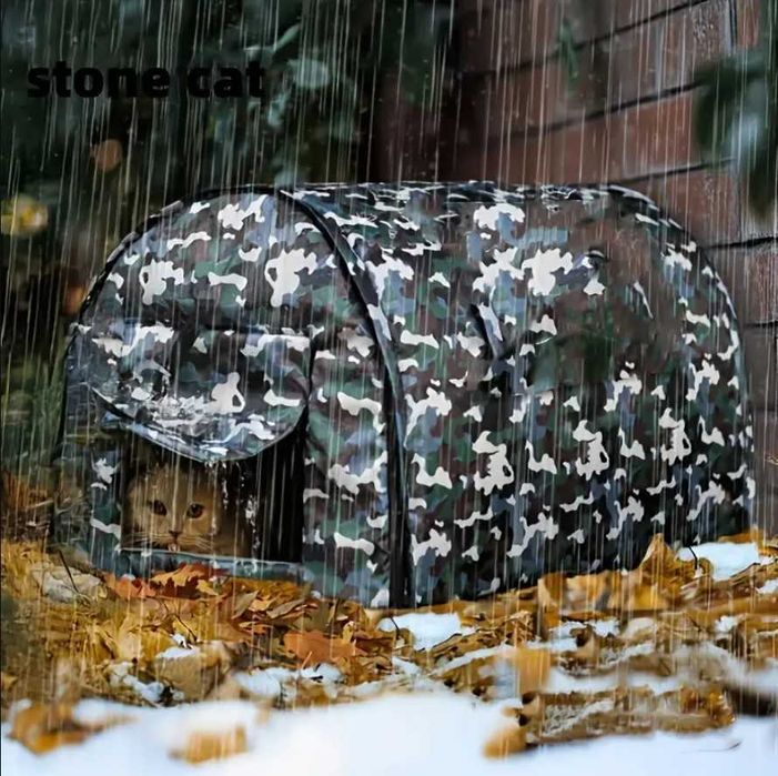 Уличный теплый водонепроницаемый домик для диких кошек и собак