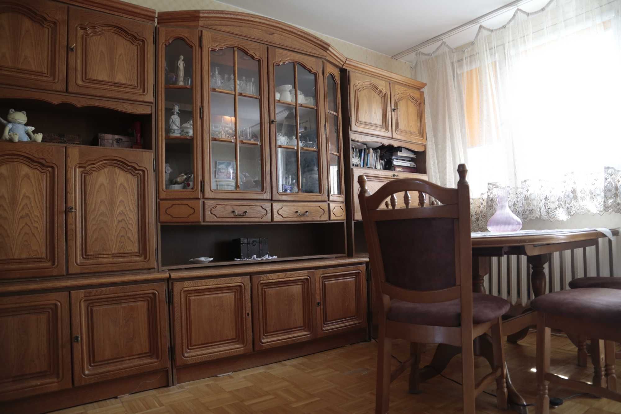 Segment do salonu biura rzeźbiony antyk retro stół vinage