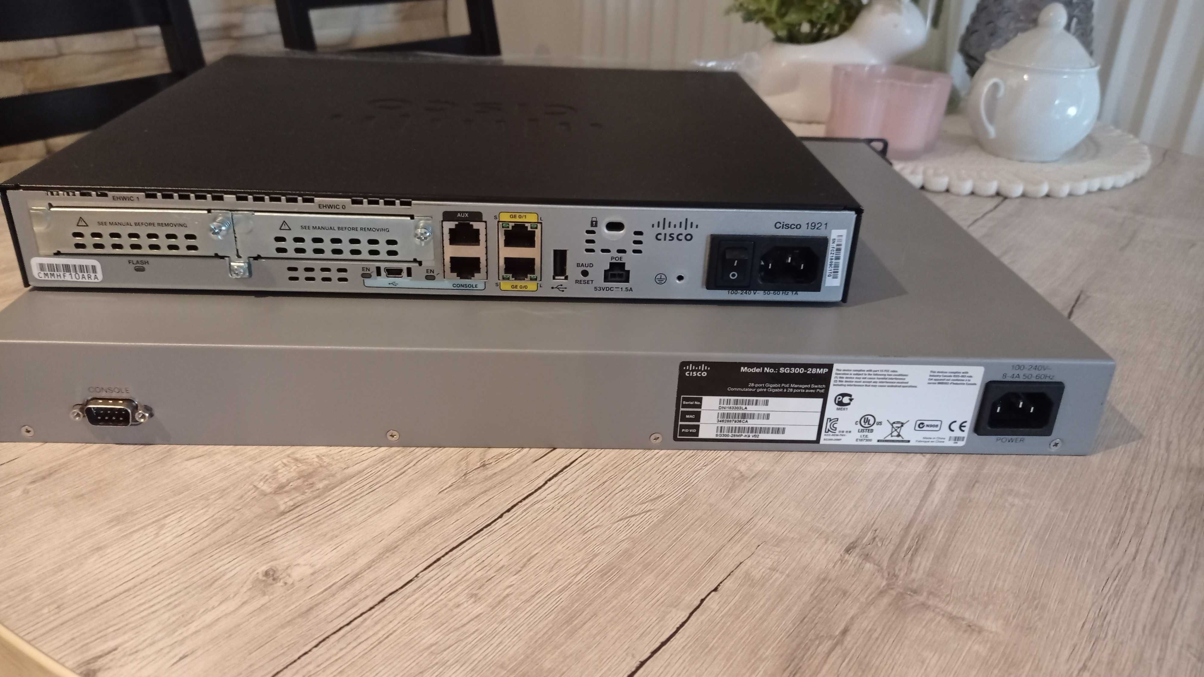 Zestaw Cisco 1921/K9 + SG300-28MP POE
