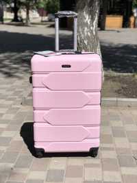 Валіза чемодан великий розмір Л рожевий ( розовий)