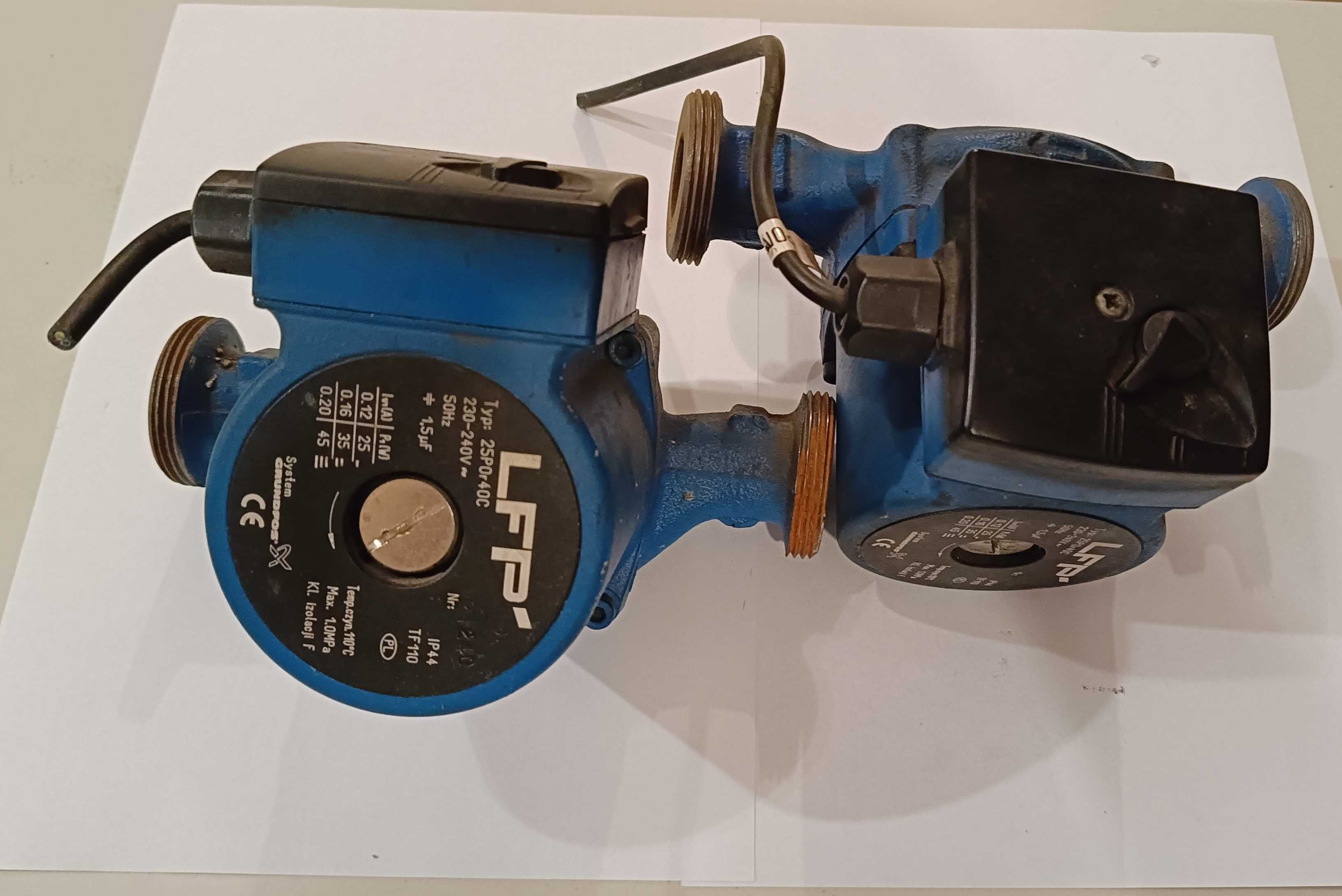 Pompa C.O. Grundfos LFP 25POr40C - 2 sztuki, sprawne