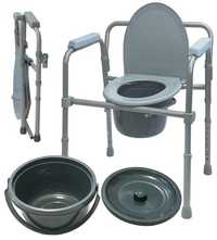 Krzesło sedesowe przenośne WC dla seniora toaleta przenośna