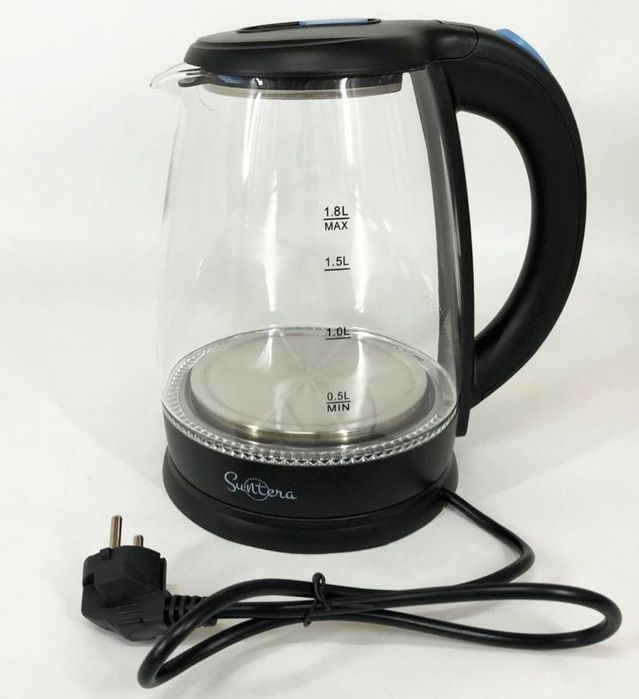 Електричний скляний чайник / Электрический стеклянный чайник
