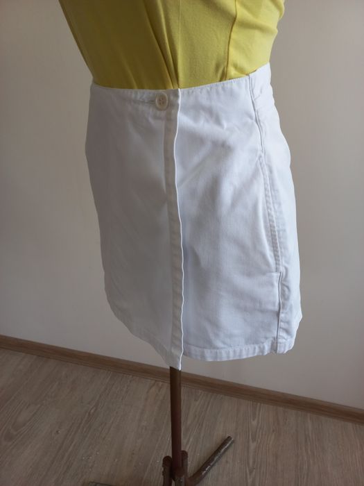 Białe spódnicospodenki damskie 100% bawełna J. CREW