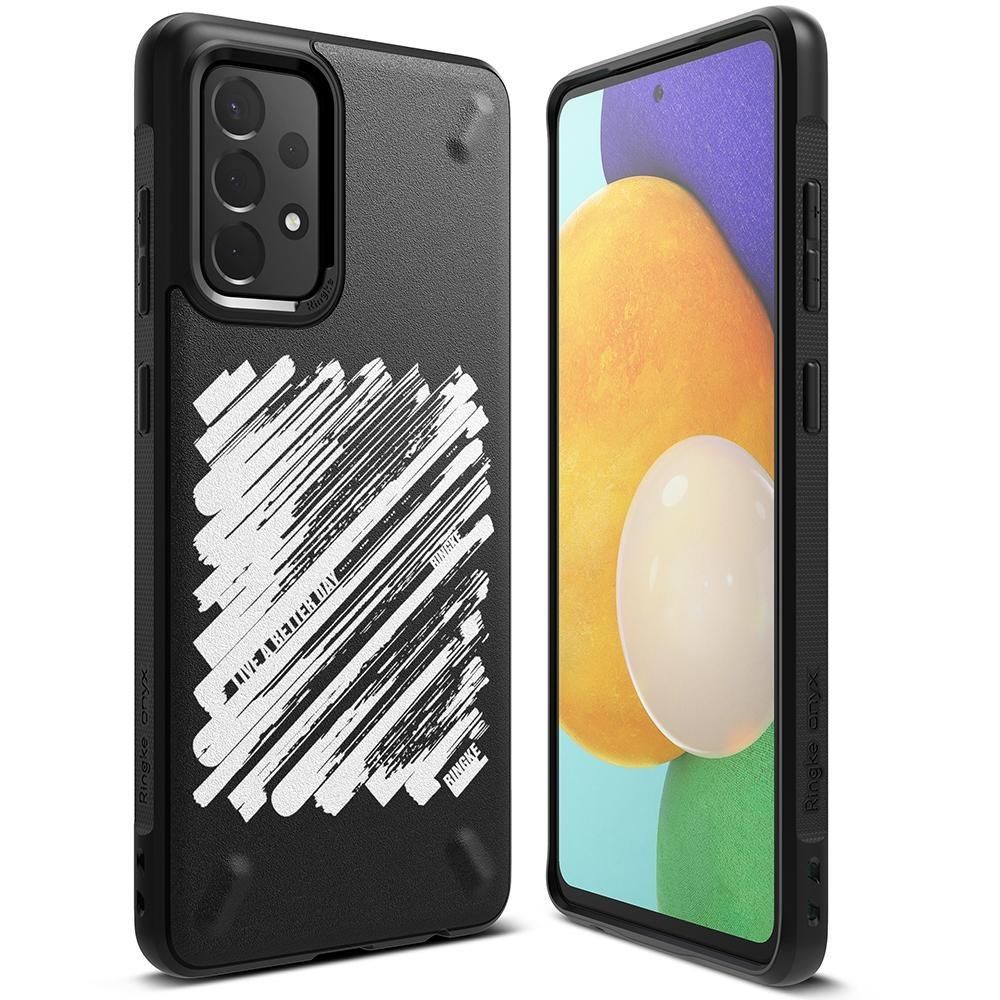 Etui Ringke Onyx Design Do Samsung Galaxy A72 4G Czarny (Paint)