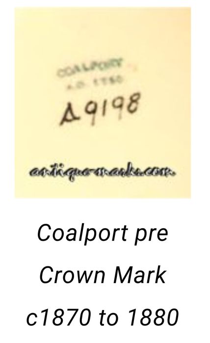 **WIELKA filiżanka porcelana stary COALPORT 1875_1881