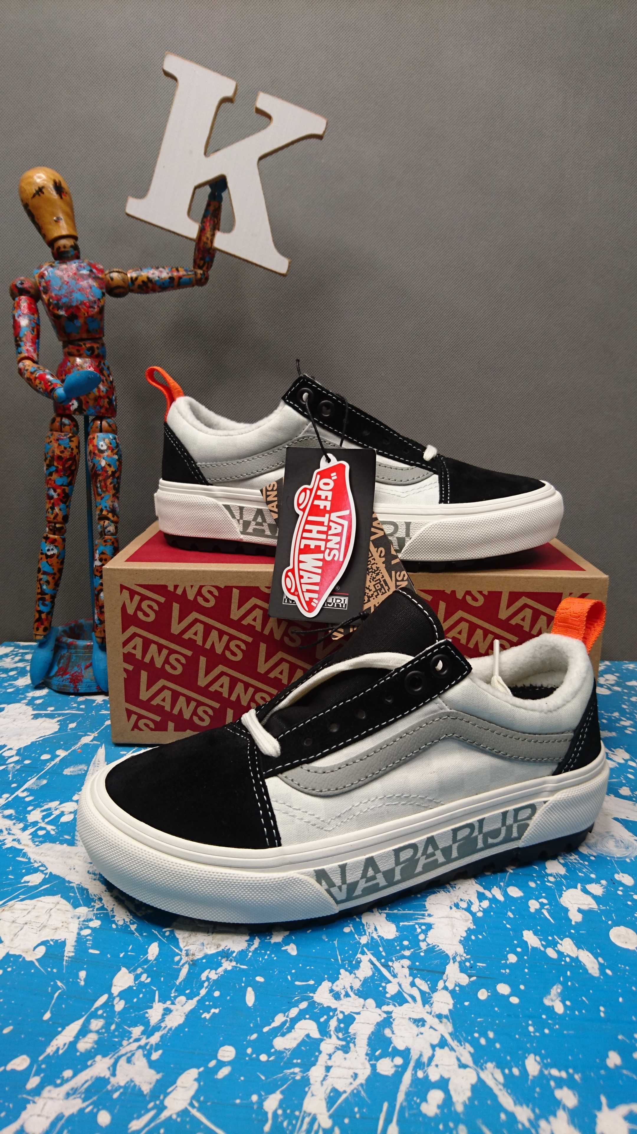 Buty Vans X Napapijri Old Skool Mte1 Forest Fog White R.34,5