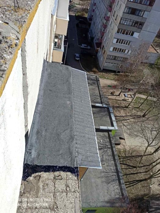 Ремонт крыши (даху) балкона. Кровельные (высотные) работы Черкассы