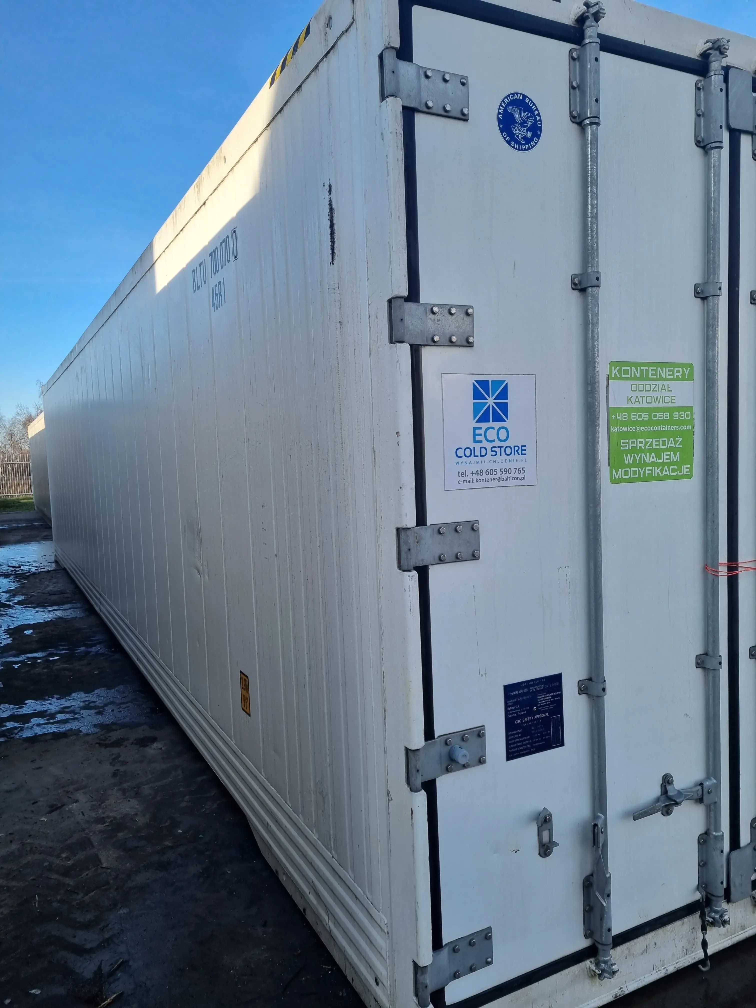 Kontener chłodniczy 40HCRF 12m używany / BP