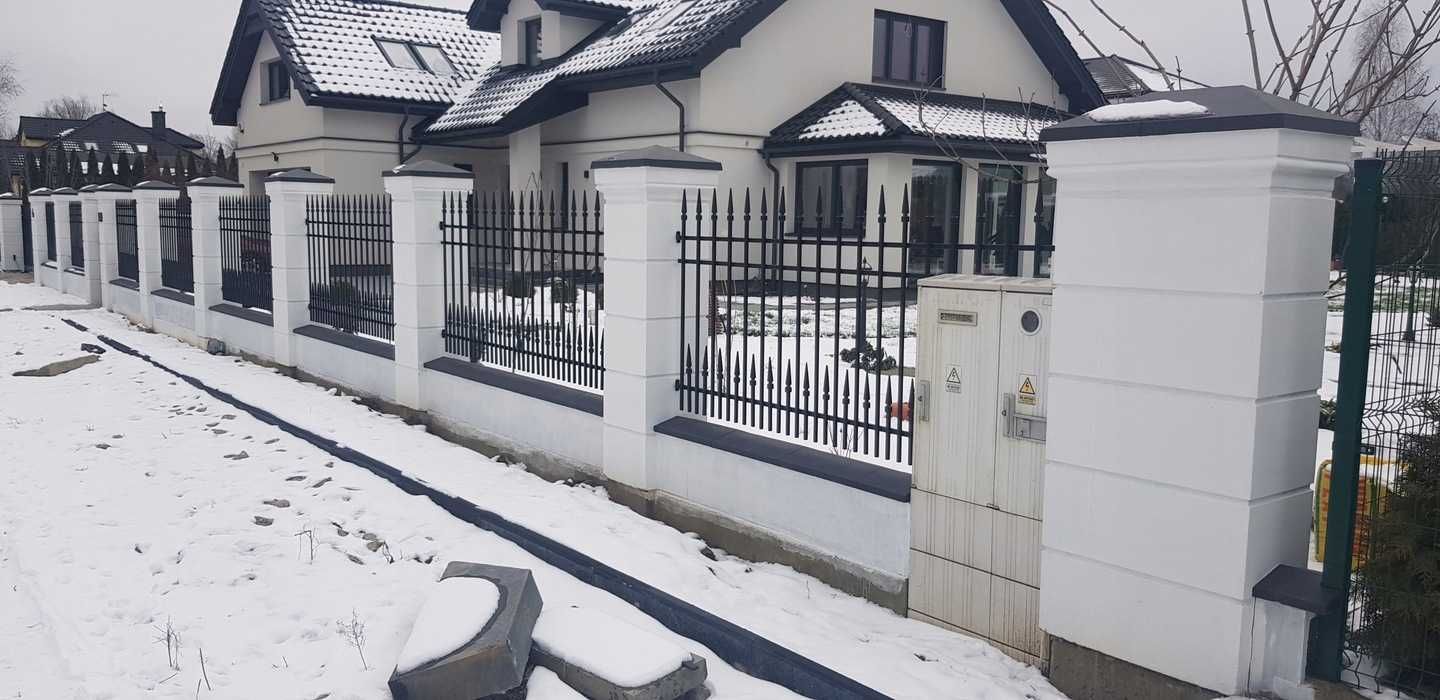 Ogrodzenia Pałacowe,Stylowe Słupy Betonowe,Dworkowe,Bloczki Gładkie